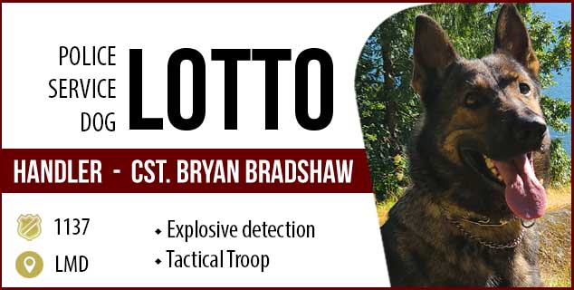 Police Service Dog Lotto