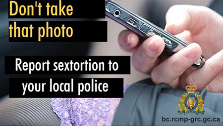 Dont take that photo. Report sextortion to your local police.
