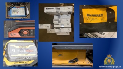 Kelowna RCMP attempts to identify rightful owners of stolen tools